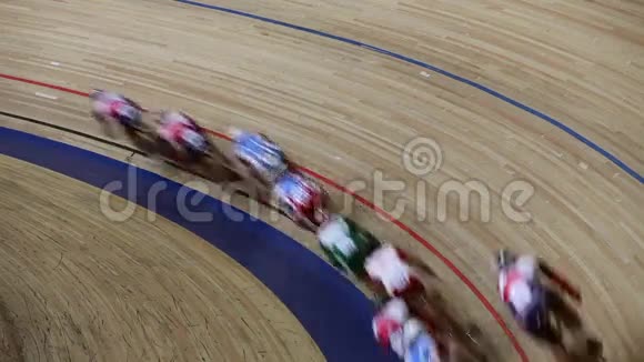 模糊运动自行车比赛视频的预览图