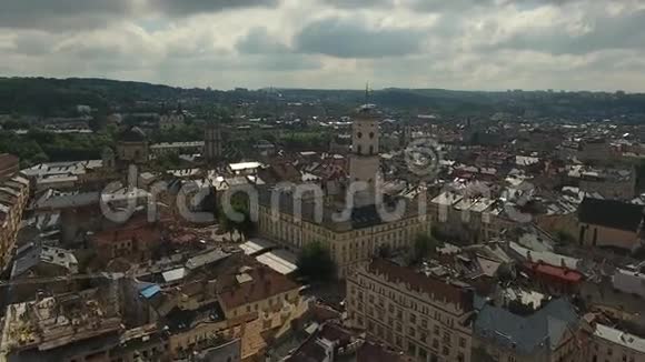 市政厅城市利沃夫乌克兰视频的预览图