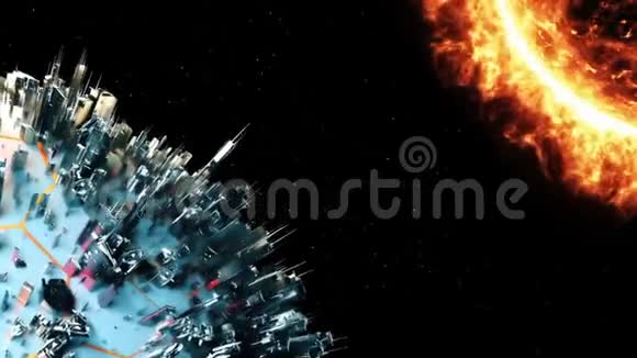 网络星球宇宙技术动画视频的预览图