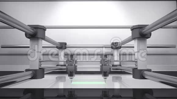 3D打印机3D扫描仪动画视频的预览图