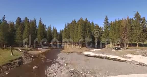 山林中的河流视频的预览图