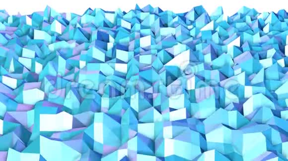 摘要简单蓝紫低聚三维表面作为背景移动纯软几何低聚运动背景视频的预览图