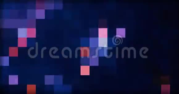 像素五彩斑斓的抽象移动背景视频的预览图