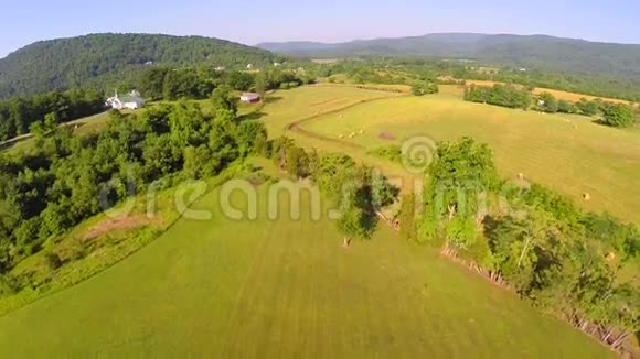 空中农场天桥夏天视频的预览图