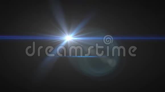 闪光褪色移动蓝光标志光学镜头星光耀斑闪亮动画循环背景新品质自然视频的预览图