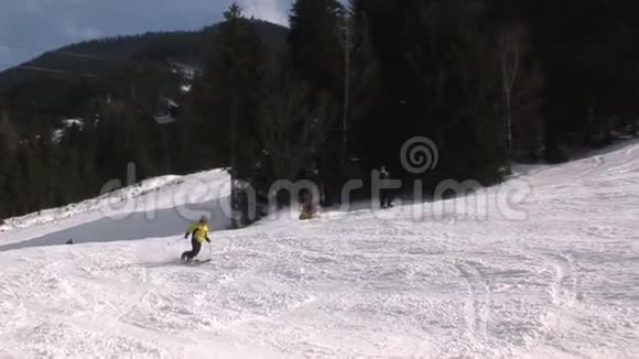 奥地利萨尔巴赫腹地滑雪视频的预览图