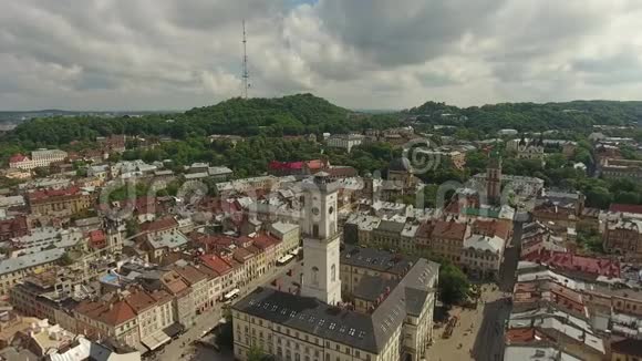市政厅城市利沃夫乌克兰视频的预览图