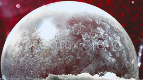 圣诞雪球雪花视频的预览图