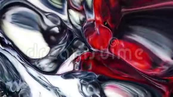 抽象多彩漆油墨液体爆炸扩散迷幻剂爆炸运动视频的预览图