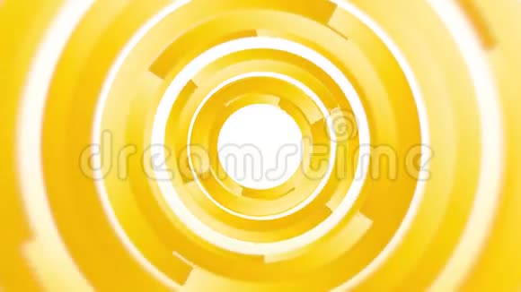 带有黄色旋转圆圈的抽象背景视频的预览图