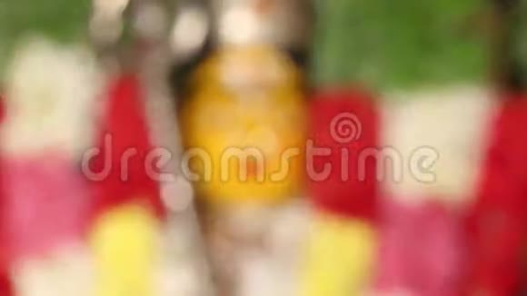 印度教女神雕像印度教传统寺庙视频的预览图