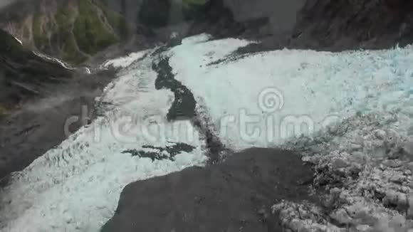 新西兰直升机窗口雪山全景景观视频的预览图