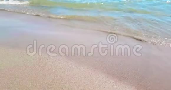 带金色沙滩的热带加勒比海度假放松和旅行视频的预览图