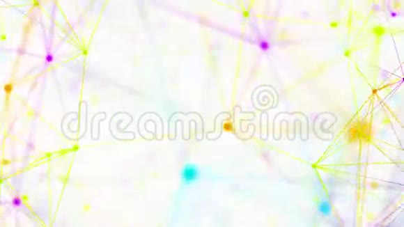 线和粒子运动背景视频的预览图
