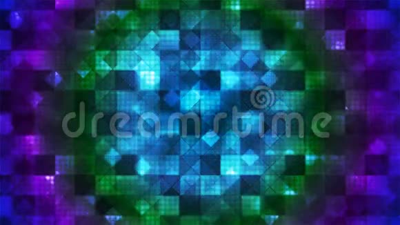 闪烁高科技立体钻石光图案多颜色抽象可循环4K视频的预览图
