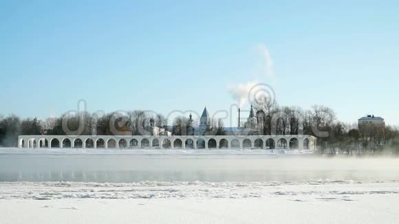 俄罗斯诺夫哥罗德的雅罗斯拉夫庭院视频的预览图