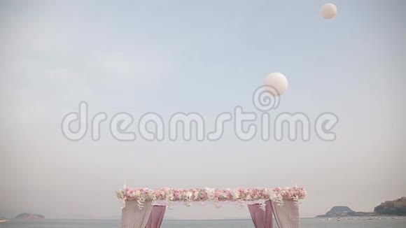 美丽的婚礼装饰视频的预览图