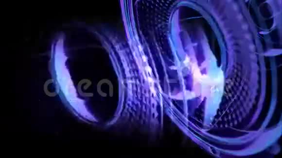 维吉音乐动作镜头霓虹灯扬声器3D译文视频的预览图