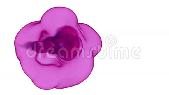 玫瑰墨水与阿尔法面具水下移动缓慢的运动VFX过渡用油墨或烟云背景视频的预览图