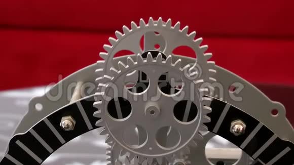 生锈的复古机械钟齿轮视频的预览图