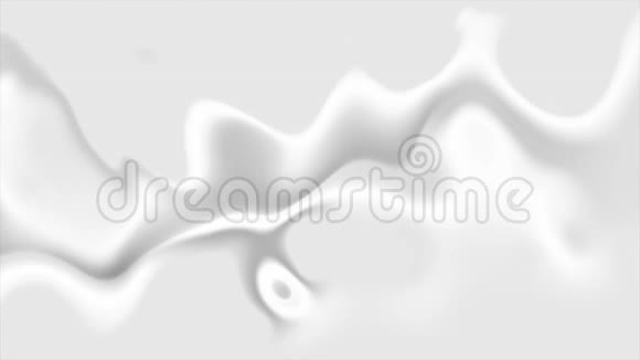 灰色抽象平滑的液体波浪视频动画视频的预览图