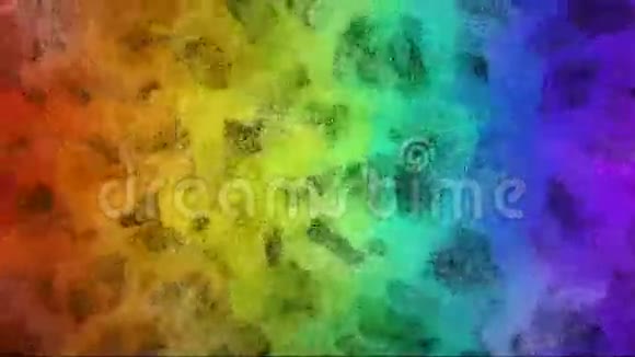 抽象镶嵌彩虹彩色发光方块视频的预览图