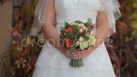 婚礼新娘花束视频的预览图