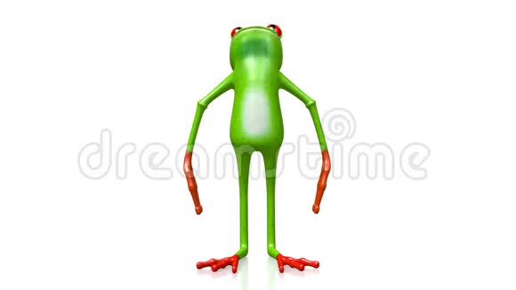 3D绿色青蛙视频的预览图