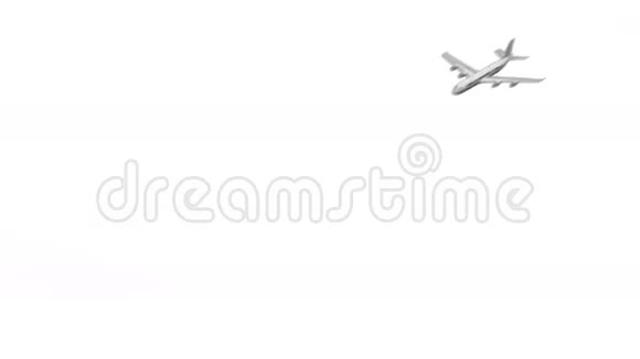 数字白色飞机放大过去视频的预览图