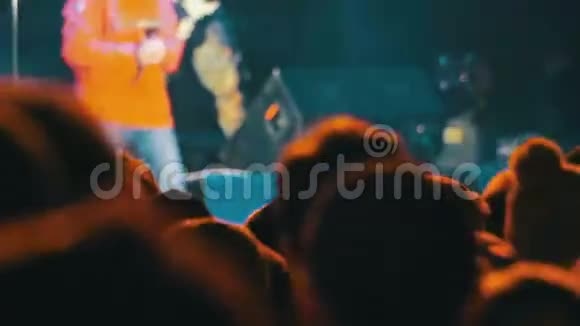 音乐节的音乐会人群视频的预览图