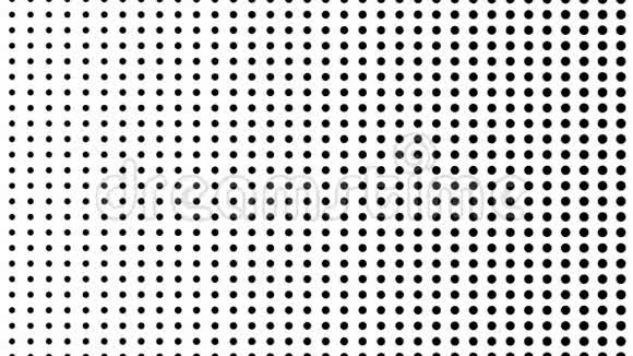 动态黑白构图半色调元素视频的预览图