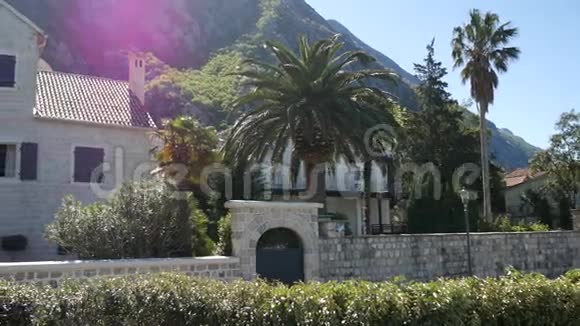 山上的别墅黑山科托尔湾从视频的预览图