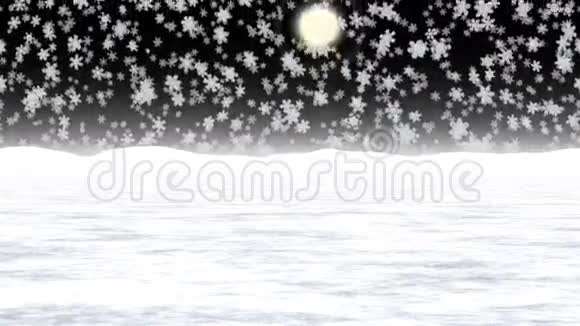 雪景无缝环线视频视频的预览图
