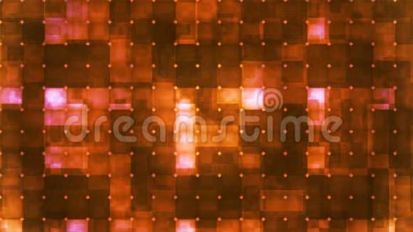 闪烁高科技立体钻石光图案橙色抽象可循环4K视频的预览图