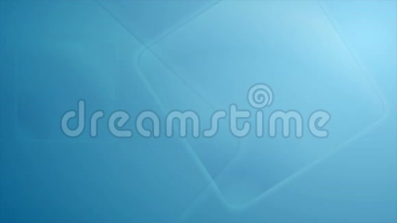 抽象蓝色光面方块技术视频动画视频的预览图