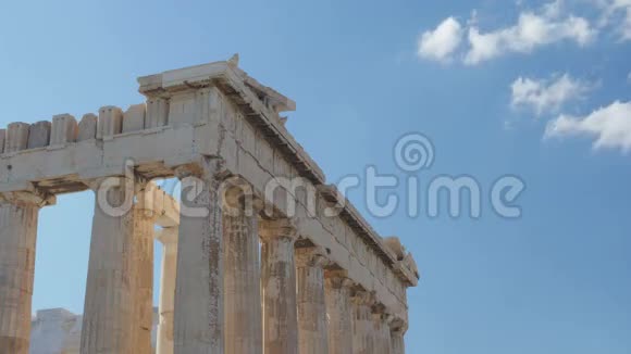 雅典卫城希腊雅典时间推移4K视频的预览图