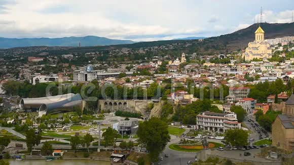 第比利斯市中心景观格鲁吉亚视频的预览图