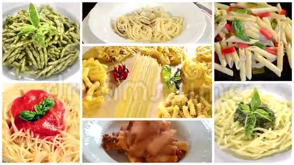 意大利美食拼贴画视频的预览图