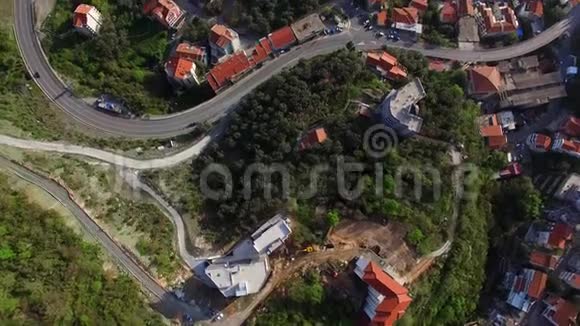 定居点RafailoviciBudvaRiviera黑山它的海岸视频的预览图