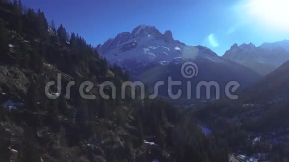 飞越雪山森林视频的预览图