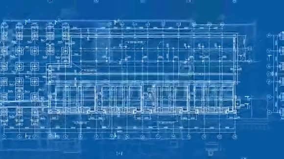 建筑图纸循环背景视频的预览图