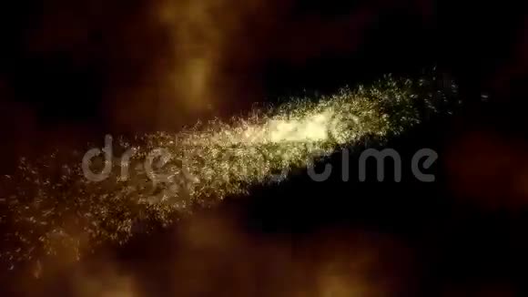 数字完美无缝隙烟雾在黑色背景下缓慢飘过太空视频的预览图