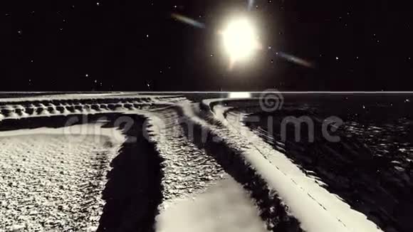 月球表面或带有陨石坑的外星行星3d渲染视频的预览图