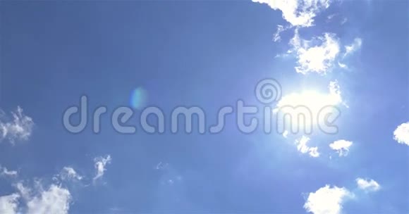 蓝天白云的太阳视频的预览图