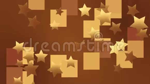 棕色的金色星星视频的预览图