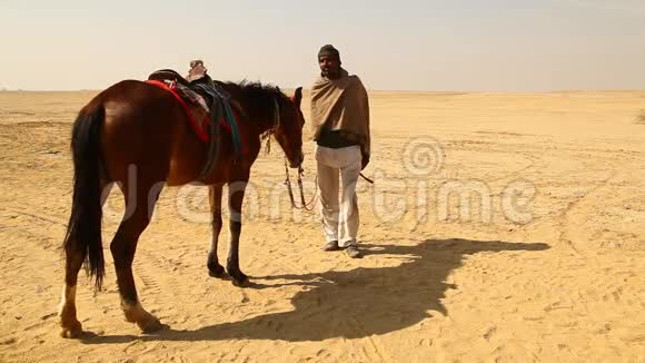 沙漠里有马的人视频的预览图