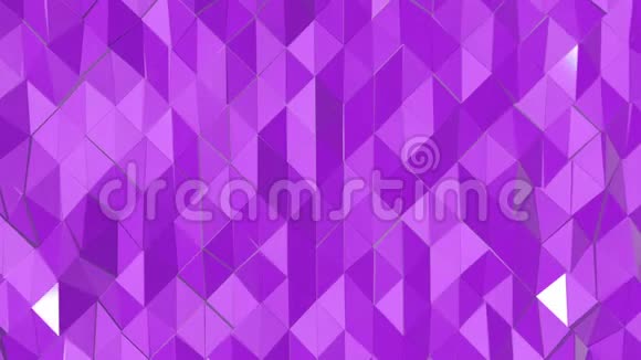 紫色低聚面缓慢变形背景3D渲染视频的预览图