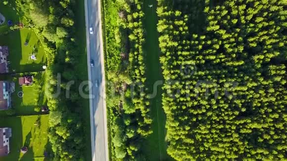 鸟瞰乡村无人机顶景4K超高清视频视频的预览图
