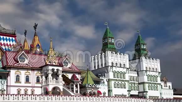 俄罗斯莫斯科伊兹梅洛沃克里姆林宫视频的预览图
