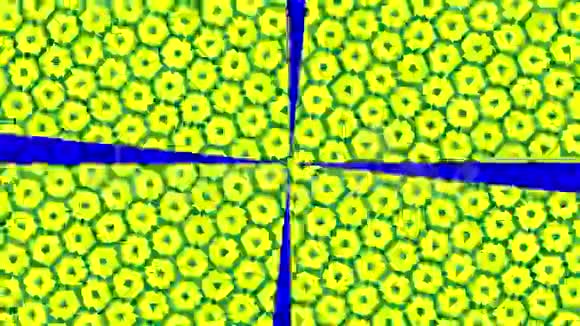 背景上的彩色图形具有频闪和催眠效果顺时针旋转尺寸增大视频的预览图